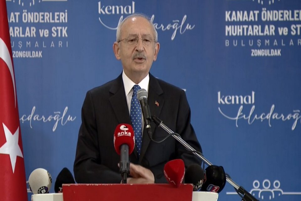 CHP lideri Kemal Kılı&ccedil;daroğlu, Zonguldak'ta Muhtarlar, STK Temsilcileri ve Kanaat
