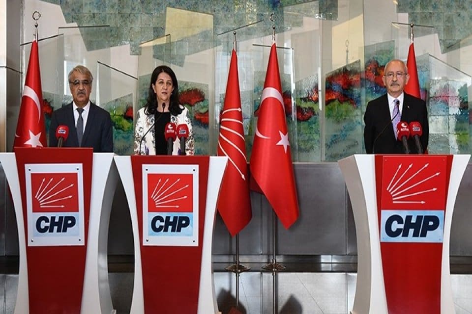 Kılı&ccedil;daroğlu, HDP Eş Genel Başkanları Pervin Buldan ve Mithat Sancar