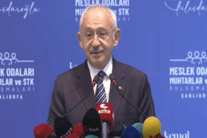 CHP lideri Kemal Kılı&ccedil;daroğlu, Şanlıurfa'da meslek odaları, muhtarlar ve STK