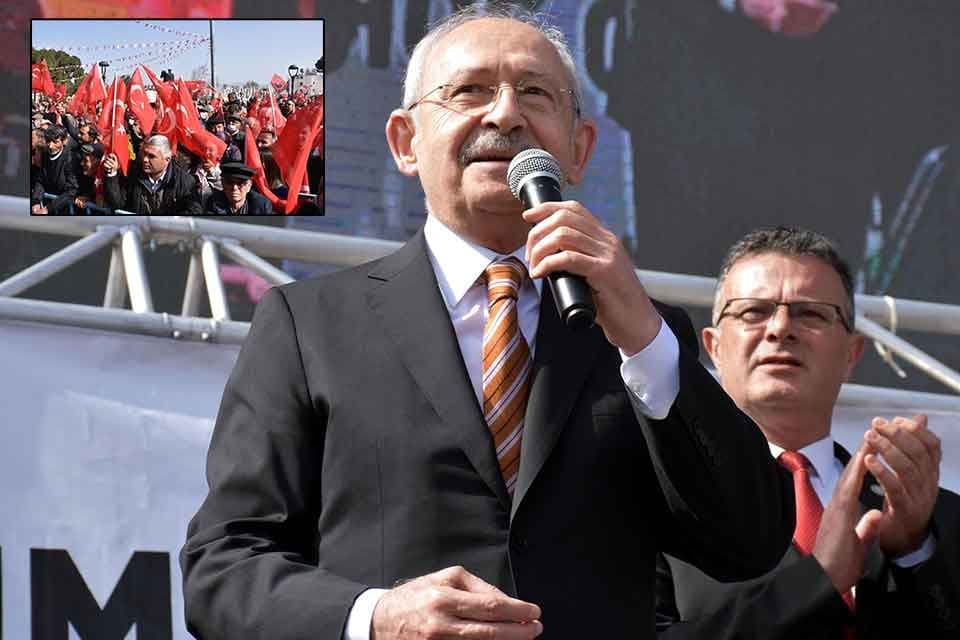 Cumhuriyet Halk Partisi (CHP) Genel Başkanı Kemal Kılı&ccedil;daroğlu, Manisa'nın Alaşehir
