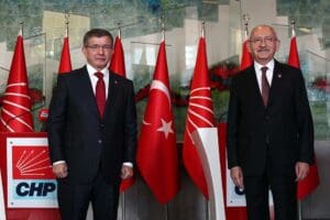 CHP Lideri Kılı&ccedil;daroğlu ile Gelecek Partisi Lideri Ahmet Davutoğlu, g&ouml;r&uuml;şmeleri
