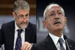 CHP Genel Başkanı Kemal Kılı&ccedil;daroğlu, Hazine ve Maliye Bakanı Nureddin