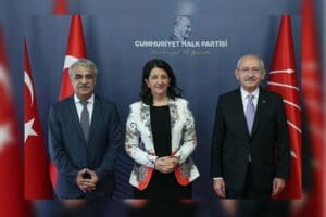 CHP lideri ve Millet İttifakı'nın cumhurbaşkanı adayı Kılı&ccedil;daroğlu HDP'yi ziyaret