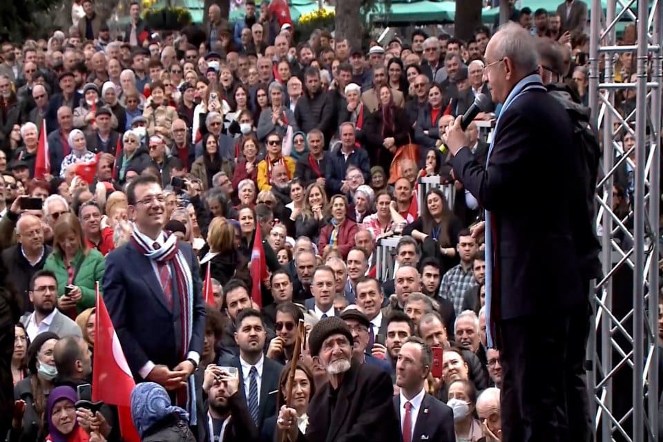 CHP Genel Başkanı ve Millet İttifakı Cumhurbaşkanı adayı&nbsp;Kemal&nbsp;Kılı&ccedil;daroğlu, Trabzon&rsquo;daki Millet