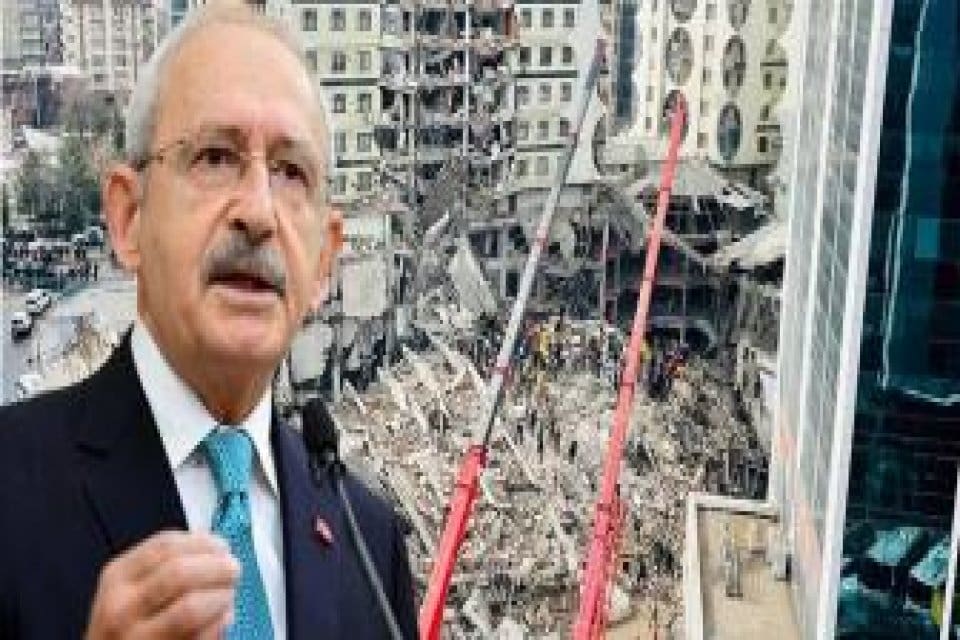 CHP Lideri Kemal Kılı&ccedil;daroğlu, "Deprem b&ouml;lgesinde kullanılacak ekipman ve iş