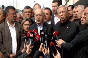 CHP lideri Kemal Kılı&ccedil;daroğlu, Ankara B&uuml;y&uuml;kşehir Belediye Başkanı Mansur Yavaş