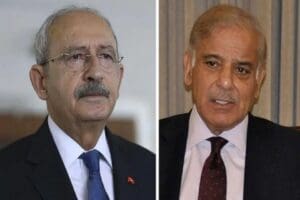 CHP Genel Başkanı Kemal Kılı&ccedil;daroğlu, Pakistan Başbakanı Muhammed Şahbaz Şerif'e
