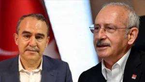 Millet İttifakının Cumhurbaşkanı adayı Kemal Kılı&ccedil;daroğlu, DEVA Partili Sadullah Ergin'in