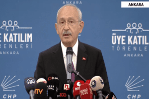 CHP lideri Kemal Kılı&ccedil;daroğlu, Ankara'da CHP &Uuml;ye Katılım T&ouml;reni'ne katıldı.
