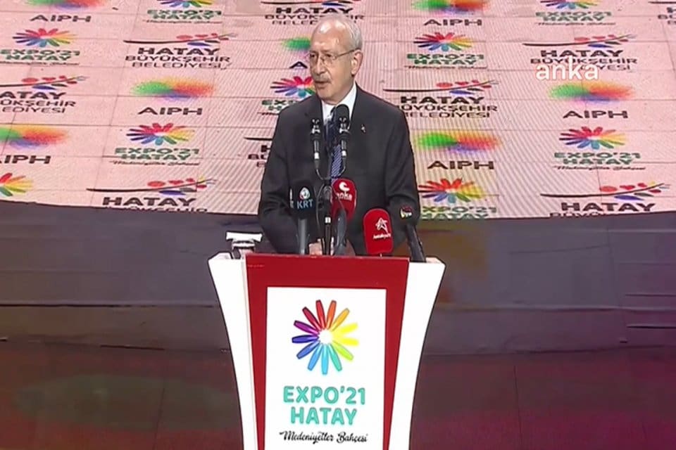 EXPO 2021 Hatay A&ccedil;ılış T&ouml;reni'nde konuşan CHP lideri Kılı&ccedil;daroğlu, "Engelleri