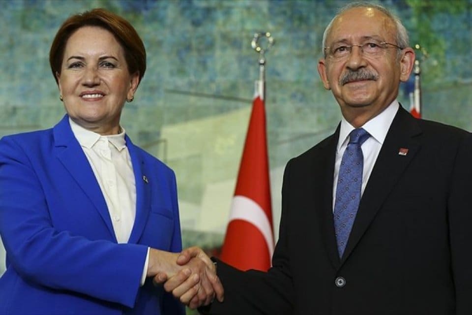 CHP lideri Kılı&ccedil;daroğlu ve İYİ Parti Genel Başkanı Akşener, 'HDP'ye