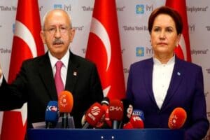 CHP Genel Başkanı Kılı&ccedil;daroğlu ve İYİ Parti Genel Başkanı Akşener,