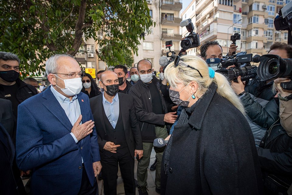 Cumhuriyet Halk Partisi Genel Başkanı Kemal Kılı&ccedil;daroğlu &Ccedil;iğli Tramvayı&rsquo;nın temel
