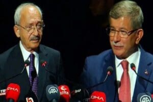CHP Genel Başkanı Kemal Kılı&ccedil;daroğlu ve Gelecek Partisi Genel Başkanı