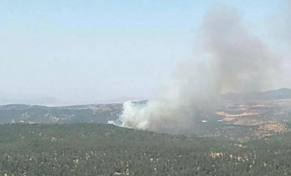 Kilis'in Musabeyli il&ccedil;esinde &ccedil;ıkan orman yangınına m&uuml;dahale ediliyor. Kilis'te Demirciler