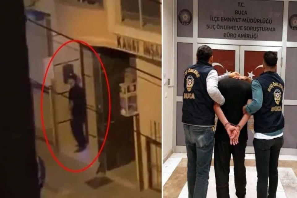 İzmir&rsquo;in Buca il&ccedil;esinde, kız &ouml;ğrenci yurdunun &ouml;n&uuml;nde uygunsuz hareketlerde bulunan&nbsp;S.A.,