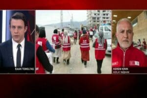 Kızılay Başkanı Kerem Kınık, CNN T&uuml;rk canlı yayınına katılarak AHBAP'a
