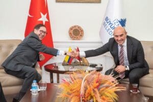 Ankara&rsquo;nın Kolombiya B&uuml;y&uuml;kel&ccedil;isi Julio An&iacute;bal Riano&nbsp;ile Kolombiya İzmir Fahri Konsolosu
