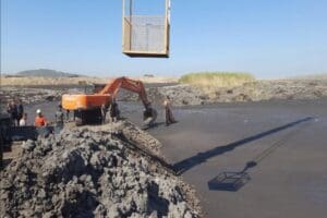 MANİSA'nın Soma il&ccedil;esinde &ouml;zel bir şirkete ait k&ouml;m&uuml;r ocağında şlam