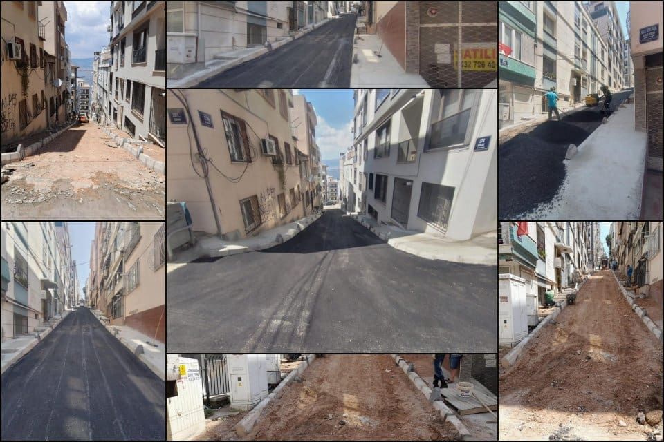 Konak&rsquo;ta asfalt seferberliği s&uuml;r&uuml;yor. Ekipler, bu yılın 15 Mart-15 Haziran