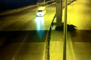 Denizli'nin Pamukkale ilçesinde, kontrolden çıkıp, karşı şeride geçen otomobilin minibüsle