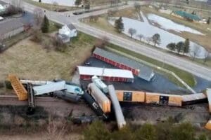 ABD'nin Ohio eyaletinde demir yolu firması Norfolk Southern'e ait bir