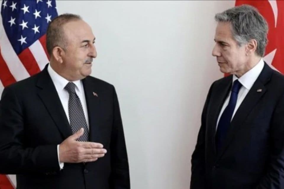 Dışişleri Bakanı Mevl&uuml;t &Ccedil;avuşoğlu, ABD'li mevkidaşı Anthony Blinken ile Washington'da