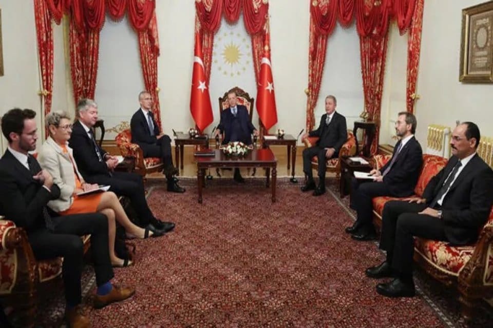 Cumhurbaşkanı Recep Tayyip Erdoğan, NATO Genel Sekreteri Jens Stoltenberg ile