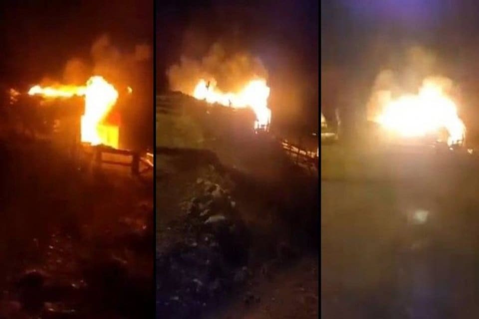 Rize'deki Ovit Yaylası'nda &ccedil;ıkan yangında 8 kul&uuml;be kullanılamaz hale geldi.