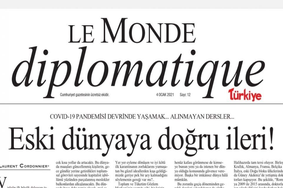 Aylık gazete Le Monde diplomatique T&uuml;rk&ccedil;e'nin 48 sayfalık ilk sayısı