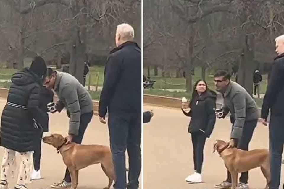İngiltere Başbakanı&nbsp;Rishi Sunak&nbsp;ve ailesi, Hyde Park'ta k&ouml;peği tasmasız gezdirdiği i&ccedil;in
