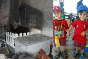 Manisa'nın Kula il&ccedil;esinde bir &ccedil;iftlik evinde &ccedil;ıkan yangında, karbonmonoksit gazından