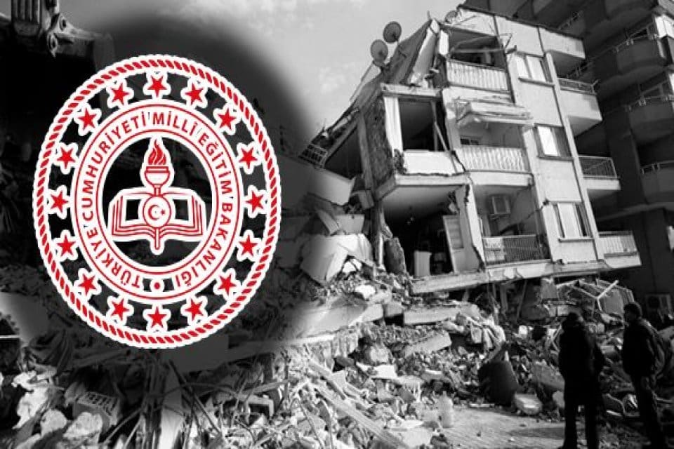Milli Eğitim Bakanlığı deprem b&ouml;lgesinde eğitim ve &ouml;ğretim g&ouml;ren &ouml;ğrenciler
