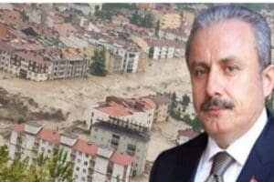 TBMM Başkanı Mustafa Şentop, Karadeniz'de yaşanan sel felaketleriyle ilgili a&ccedil;ıklamalarda