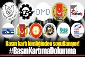 Basın Kartı Y&ouml;netmeliği'nin değiştirilmesine tepki gs&ouml;teren Medya Dayanışma Grubu ortak