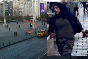 Bombayı bıraktıktan sonra elinde g&uuml;lle y&uuml;r&uuml;rken kameralara yakalanan ter&ouml;rist Ahlam