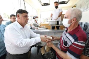 Muharrem ayı nedeniyle tüm yurtta düzenlenen aşure etkinliğine Menderes CHP