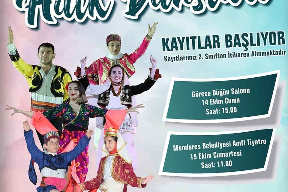 Menderes Belediyesi halk dansları kursu i&ccedil;in kayıtlar 14-15 Ekim tarihlerinde