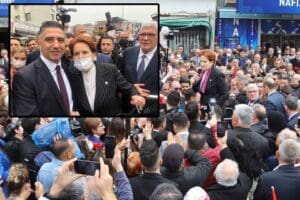 İYİ&nbsp;Parti Genel Başkanı Meral Akşener ve Menderes Belediye Başkanı Mustafa