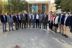 Menemen Belediyesi Meclisi'nin CHP ve İYİ Parti &uuml;yeleri&nbsp;Seyrek Villakent Mahallesi&rsquo;nde&nbsp;1