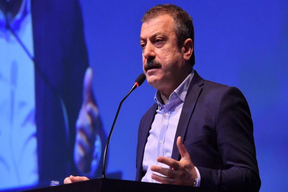 Merkez Bankası Başkanı Şahap Kavcıoğlu "K&uuml;resel &ouml;l&ccedil;ekte sıkışan finansal koşulların