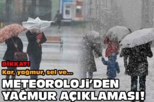 Meteoroloji'nin tahminlerine g&ouml;re yerel olarak kendini g&ouml;steren yağışlar cuma g&uuml;n&uuml;yle