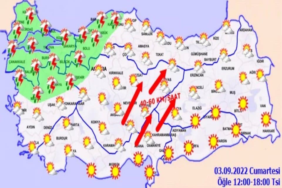 Meteoroloji Genel M&uuml;d&uuml;rl&uuml;ğ&uuml; ve AKOM, İstanbul'da beklenen sağanak yağış ve