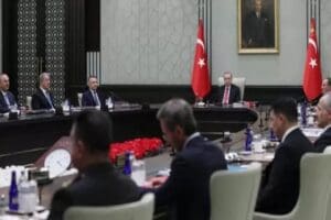 Cumhurbaşkanı Recep Tayyip Erdoğan başkanlığında ger&ccedil;ekleşen Milli G&uuml;venlik Kurulu (MGK)