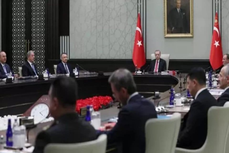 Cumhurbaşkanı Recep Tayyip Erdoğan başkanlığında ger&ccedil;ekleşen Milli G&uuml;venlik Kurulu (MGK)