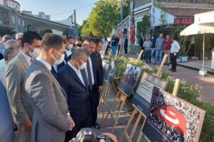 Milliyet&ccedil;i Hareket Partisi (MHP) Buca İl&ccedil;e Başkanlından anlamlı sergi. B&uuml;y&uuml;k