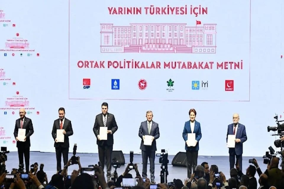 CHP, İYİ Parti, DEVA Partisi, Gelecek Partisi, Saadet Partisi ve
