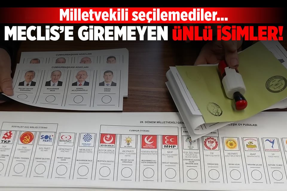 Dün yapılan Cumhurbaşkanlığı ve  28. Dönem Milletvekili Seçimleri'nin sonuçları belli