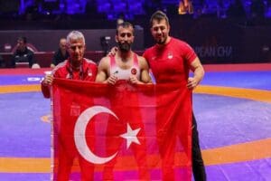 Hırvatistan'da d&uuml;zenlenen Avrupa G&uuml;reş Şampiyonası'nda milli sporcu&nbsp;Burhan Akbudak, grekoromen stil
