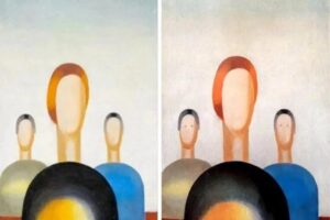 Rusya'daki bir m&uuml;zede sergilenen esere g&ouml;z &ccedil;izerek g&uuml;ndem olan bek&ccedil;inin